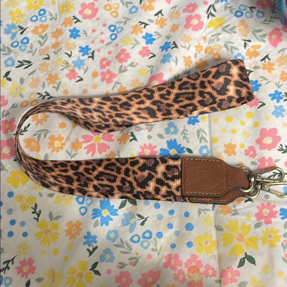 Leopard Pattern Keychain Lanyard